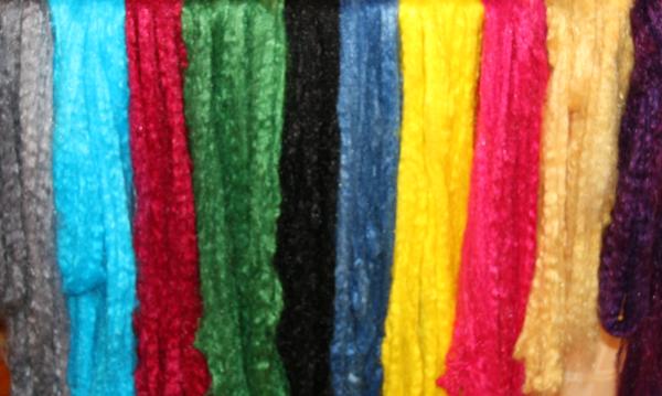 Angelina, Sparkle-On & Firestar at The Fibre Garden