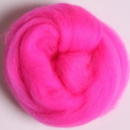 Corriedale Fluoro Pink