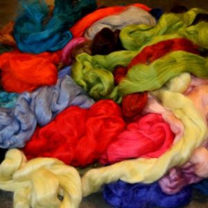 dyed tussah silk top